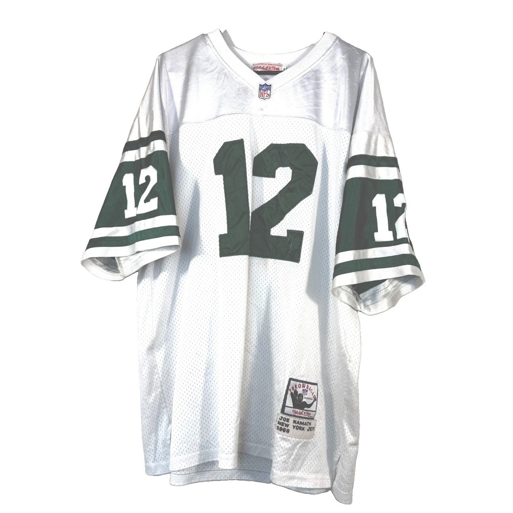 Mitchell & Ness Joe Namath New York Jets 1968 Jersey 56 Mens White Throwback 12